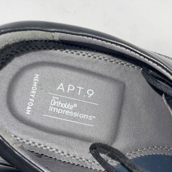 Apt.9 Mens Orthalite Impressions Oxford Dress Shoes‎ Black 11 Med NWT